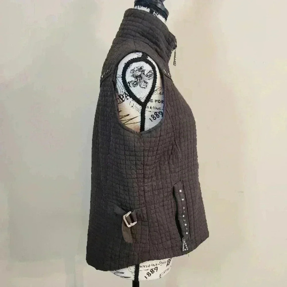 Rod's western cowboy core Brown Quilted Vest, Medium - Picture 6 of 13